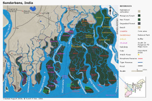 Map of the Sunderbans